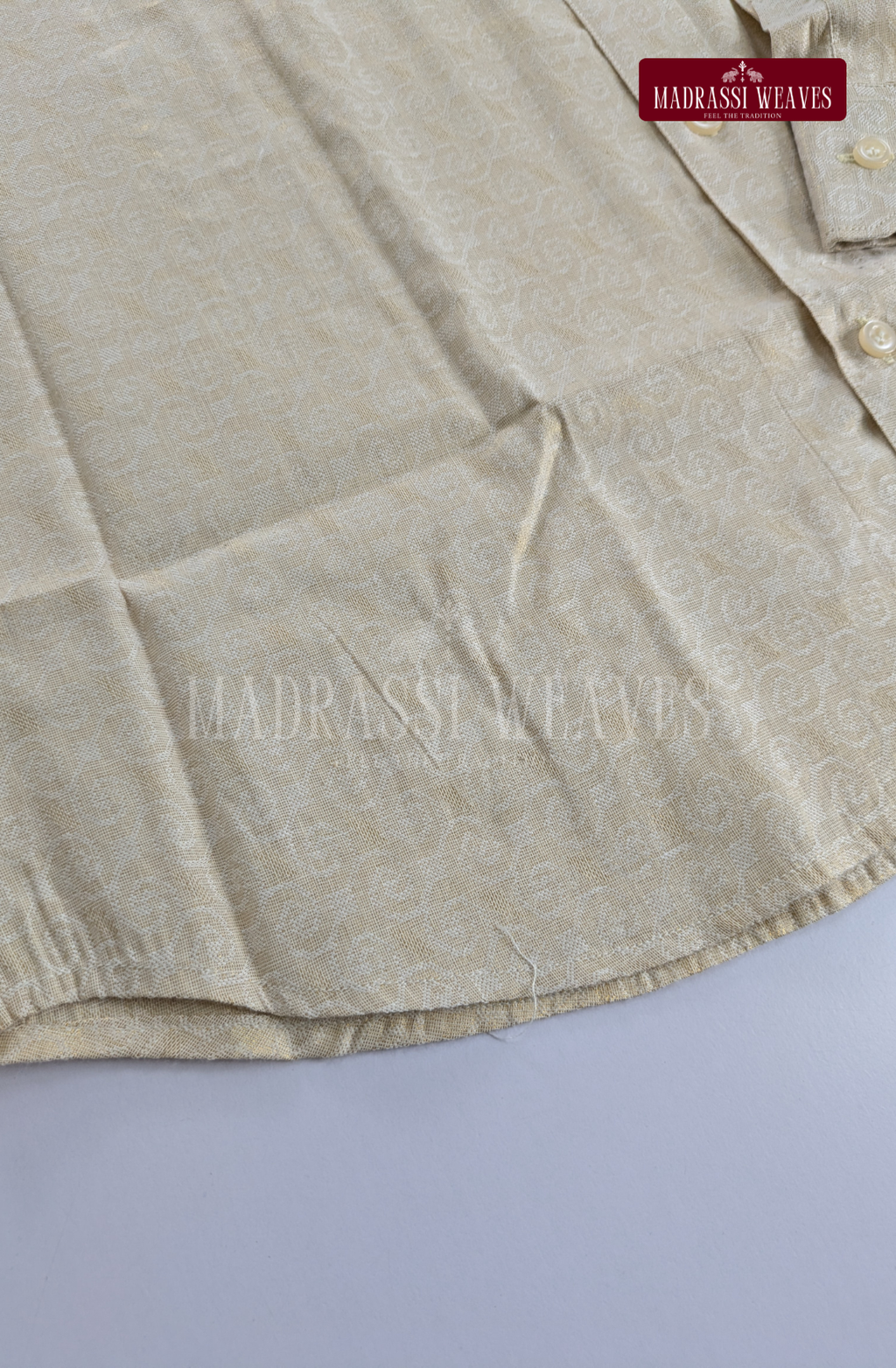 Wedding Zari Brocade  Shirt and Dhoti Set - 9