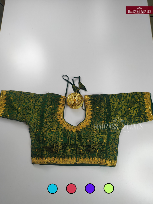 ReadyMade Aari Work Soft Italian Silk Blouse