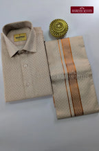 Wedding Zari Brocade  Shirt and Dhoti Set - 1