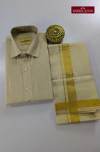 Wedding Zari Brocade  Shirt and Dhoti Set - 3