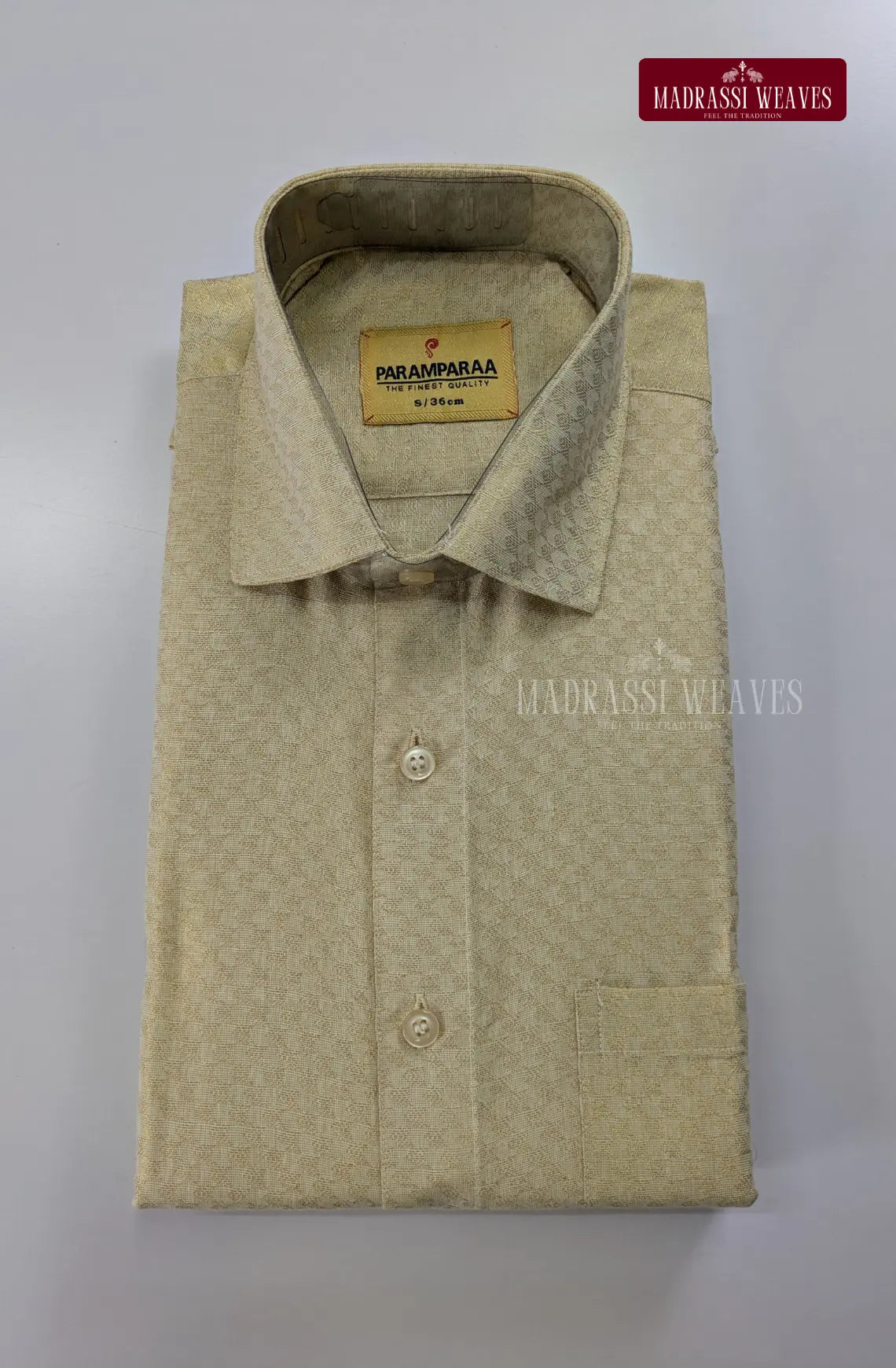 Wedding Zari Brocade  Shirt and Dhoti Set - 3