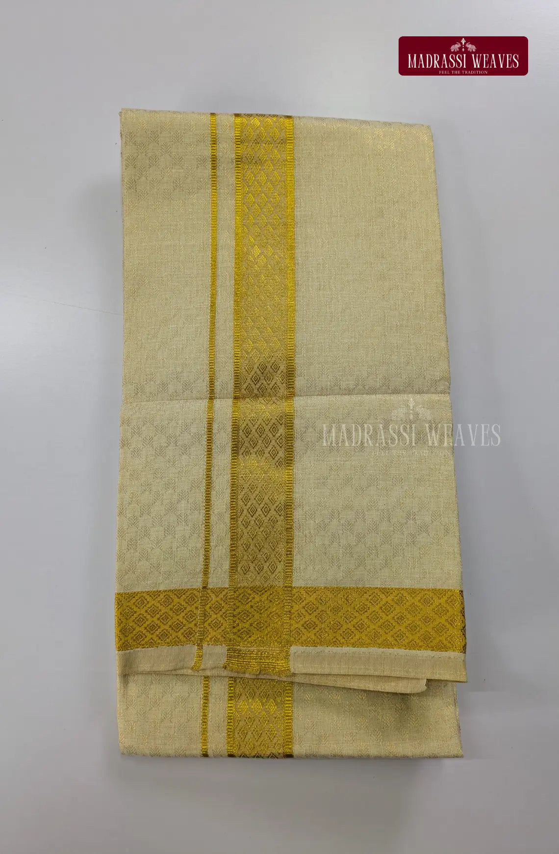 Wedding Zari Brocade  Shirt and Dhoti Set - 3