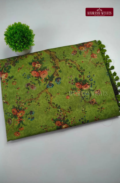 Weightless Office wear Soft Cotton Blend Saree