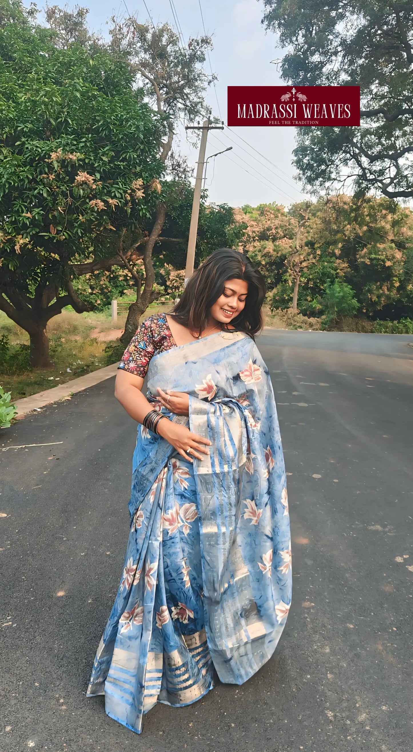 Premium Gap Border Dola Chanderi Silk Saree