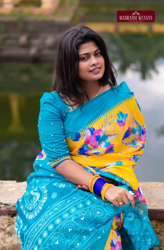 Zari Cross Weave Trendy Saree