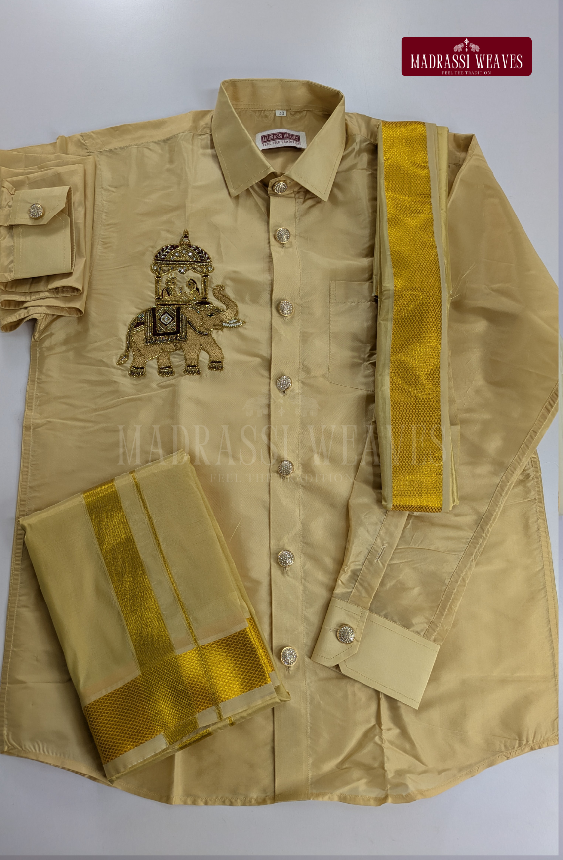 Premium Couple Combo Aari Work Set(HandCrafted) -(DESPATCH TIME 15 DAYS)