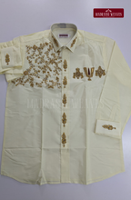 Luxury Aari Work Wedding Silk Dhoti Set (HandCrafted) -(DESPATCH TIME 15 DAYS) - Off White