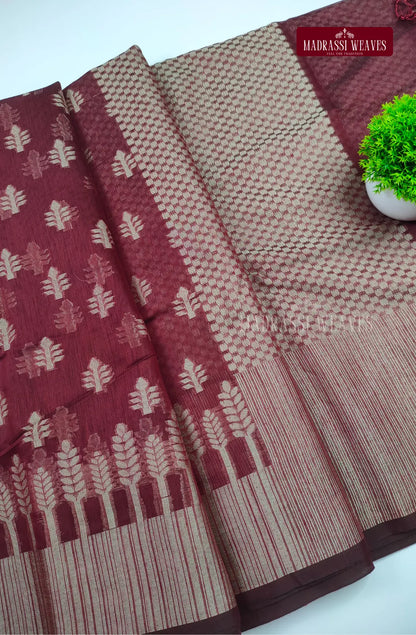 Premium Weightless Jute Cotton Saree