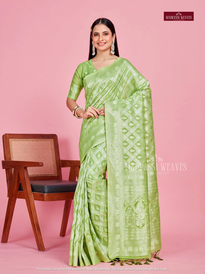 Trending Silver Zari Woven Sarees