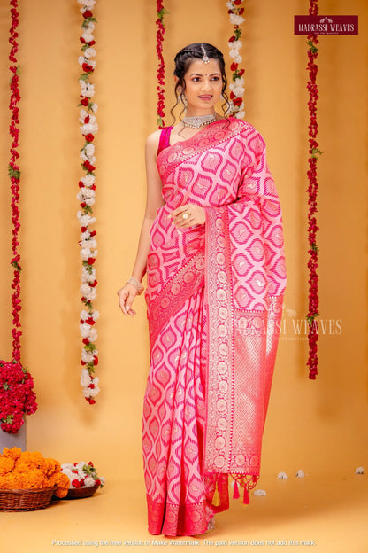 Trending Zari Woven Bird Design Sarees