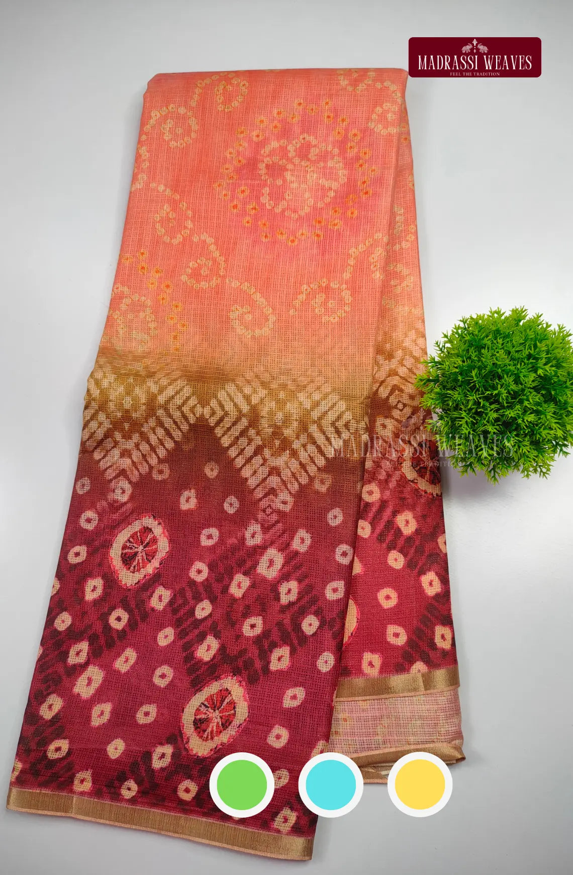 Casual Kota Weave Cotton Saree