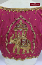 Royal Pallakku Aari Work Blouse(HANDCRAFTED)-(DESPATCH TIME 15 DAYS)-Kunkum Red
