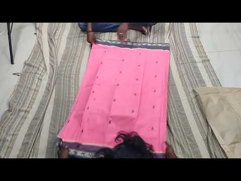 Pure Cotton Saree with Floral Border